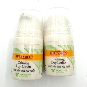 NEW Burt's Bees Calming Day Lotion with Aloe and Rice Milk 0.5 Each (2 Pack)